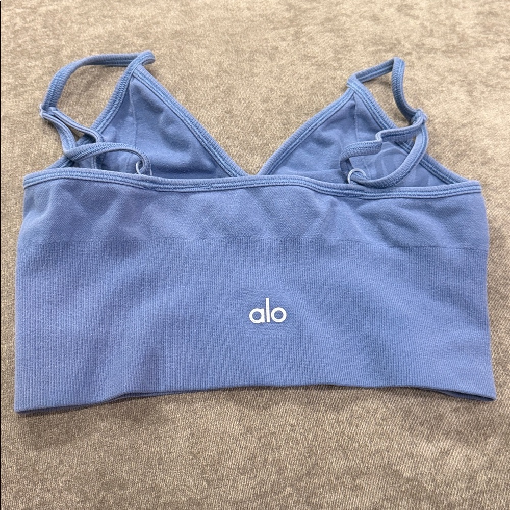 ALO Yoga Light Blue Seamless Bralette Camisole